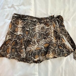Zara Snake Print Skirt